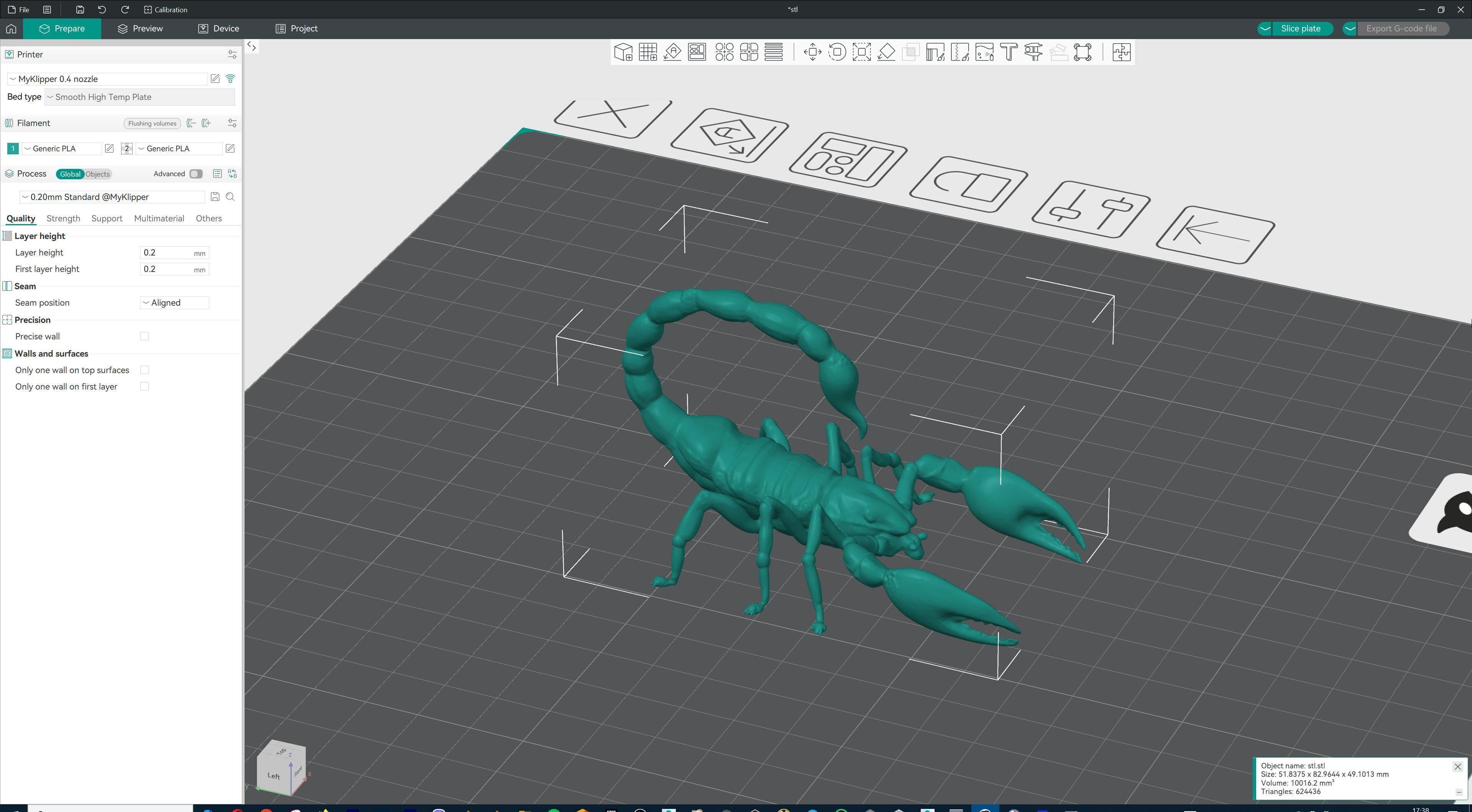 Stylized Scorpion Printable Creature Model 3D print model_18