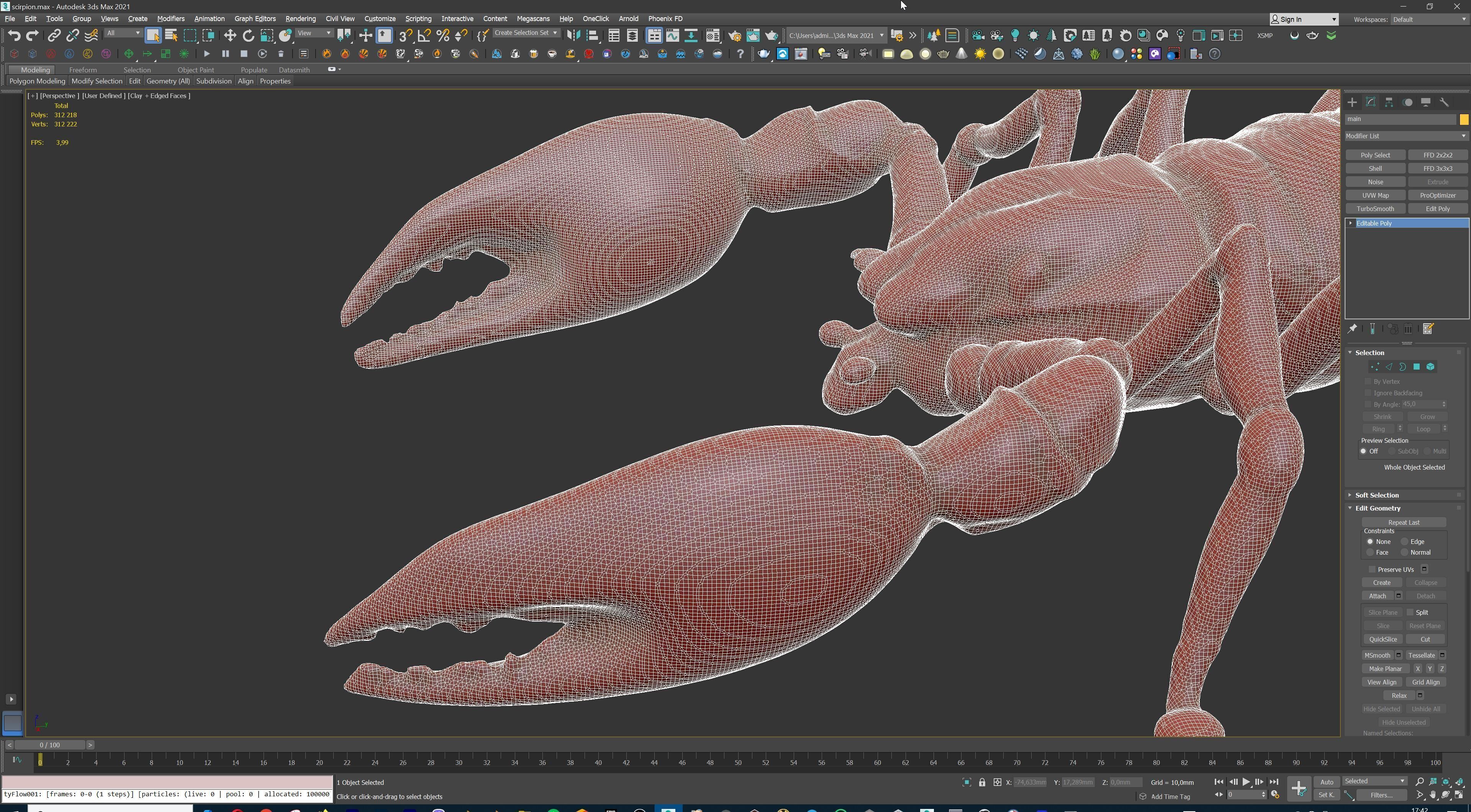 Stylized Scorpion Printable Creature Model 3D print model_20