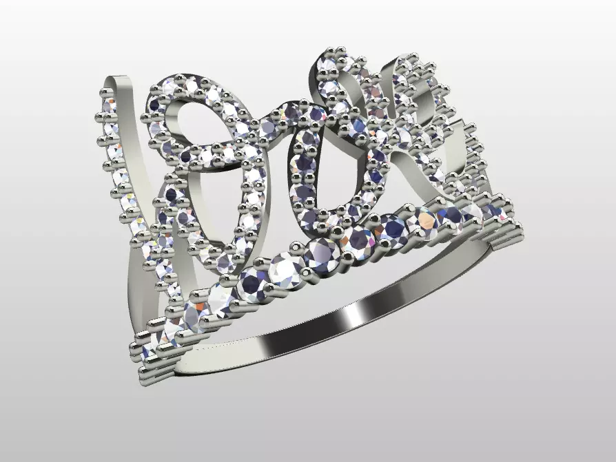 love Ring 3D print model