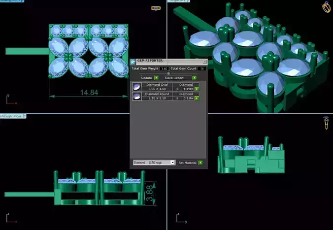 Flower Diamond Bracelet 