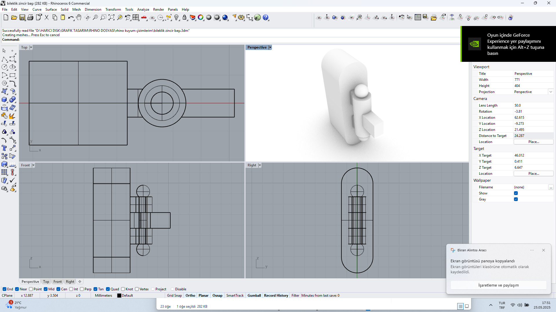 bileklik zincir basi Free 3D model_1