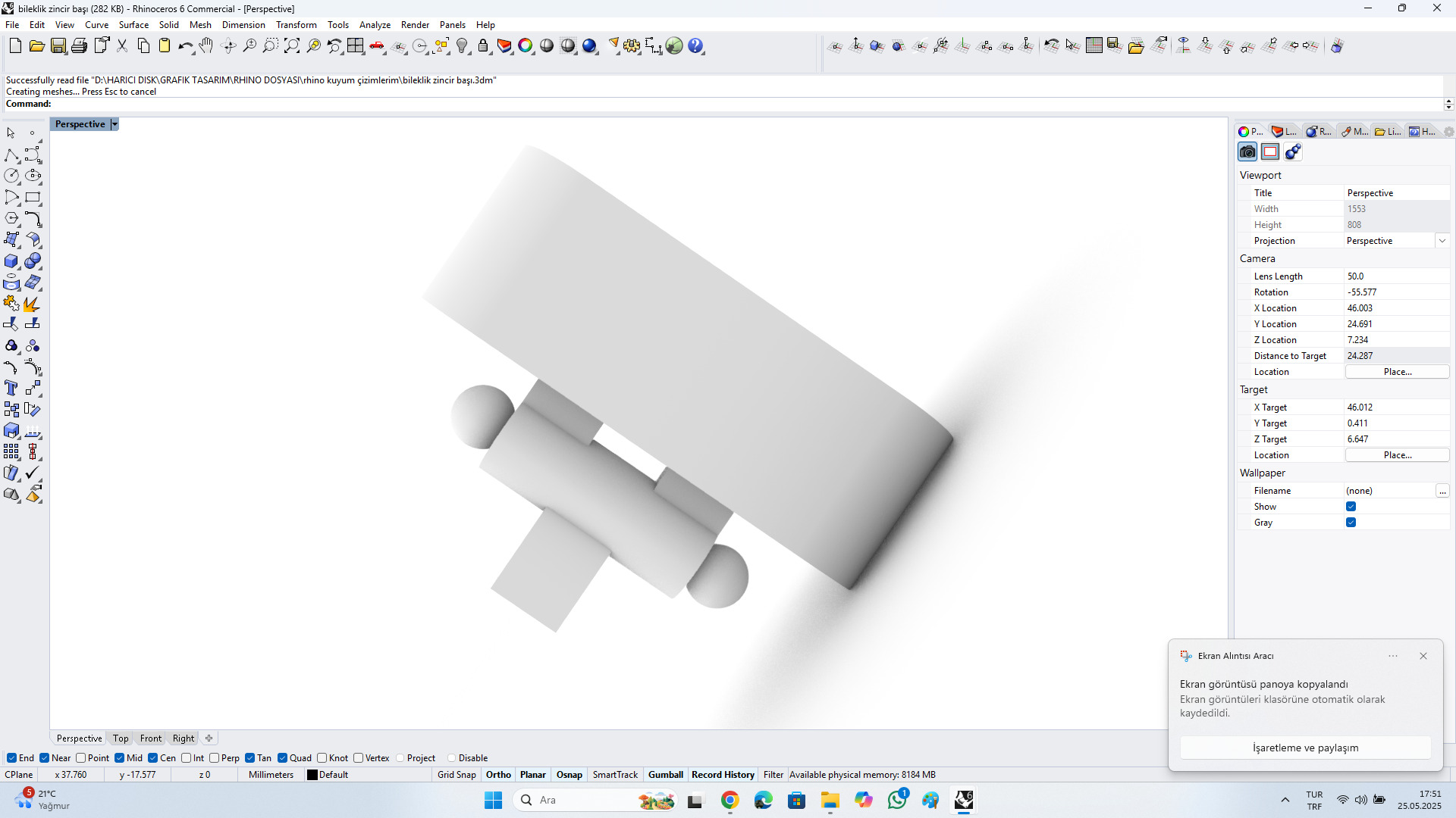 bileklik zincir basi Free 3D model_4