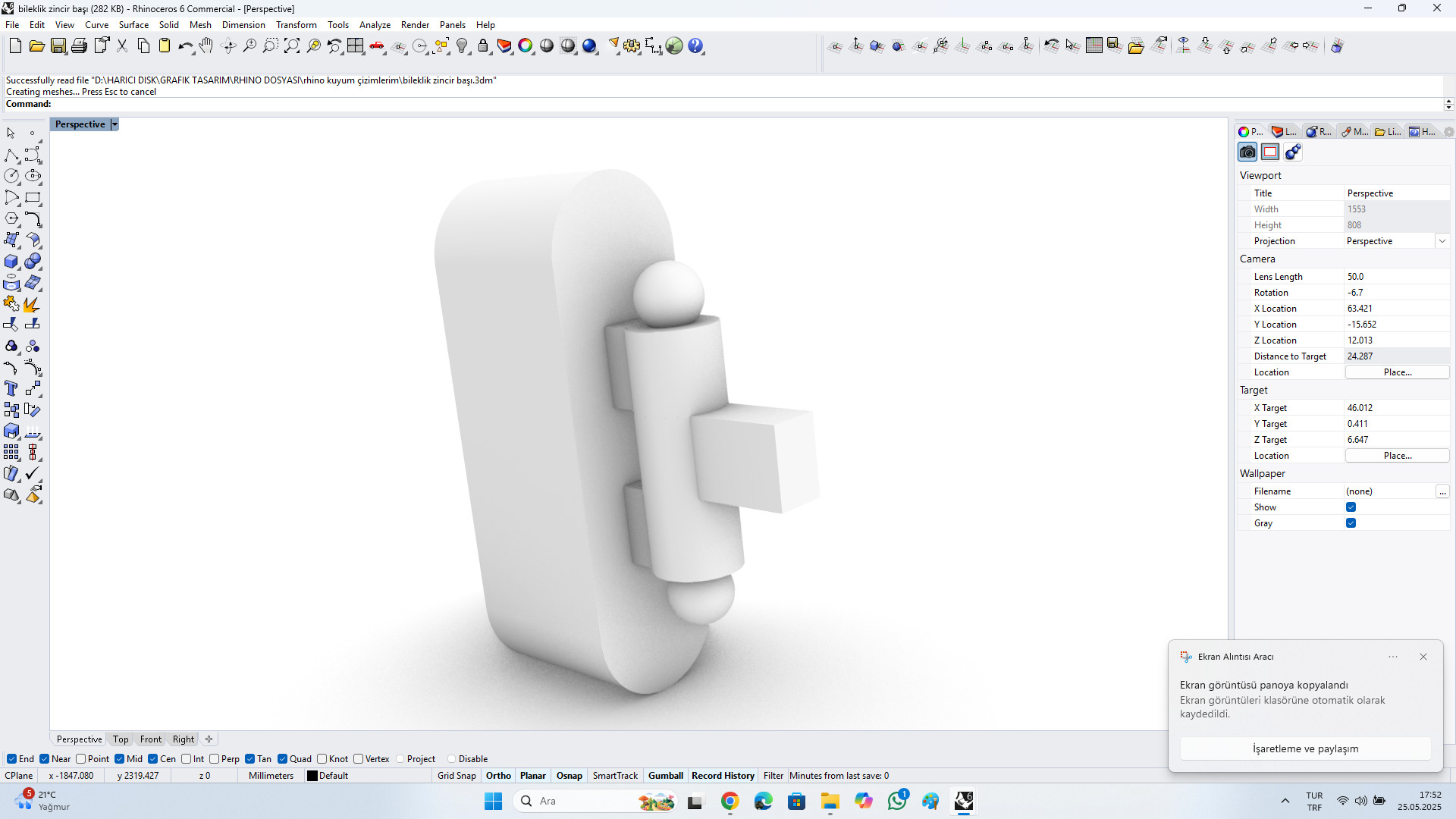 bileklik zincir basi Free 3D model_6