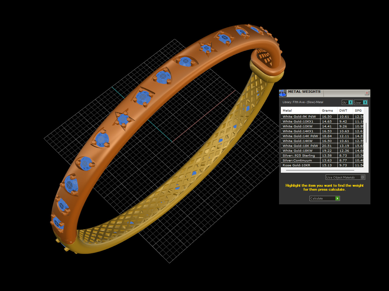 pomellato bracelet 3D print model_6