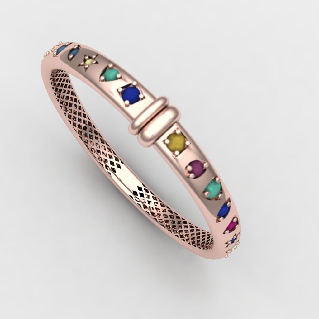 pomellato bracelet 3D print model_1