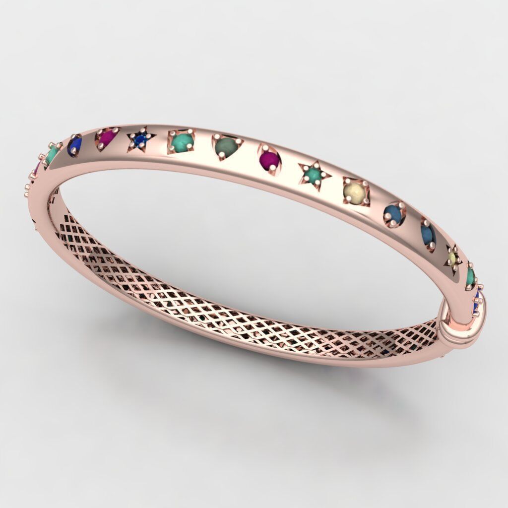 pomellato bracelet 3D print model_2