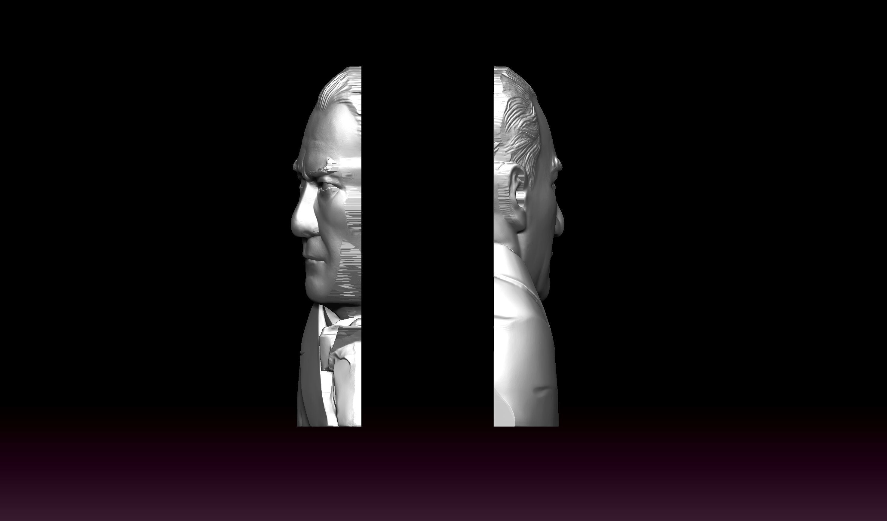 ataturk portrait 3D print model_2