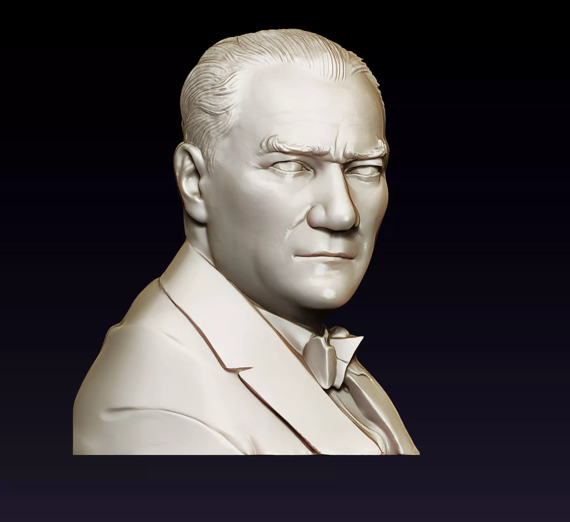 ataturk portrait 3D print model_0