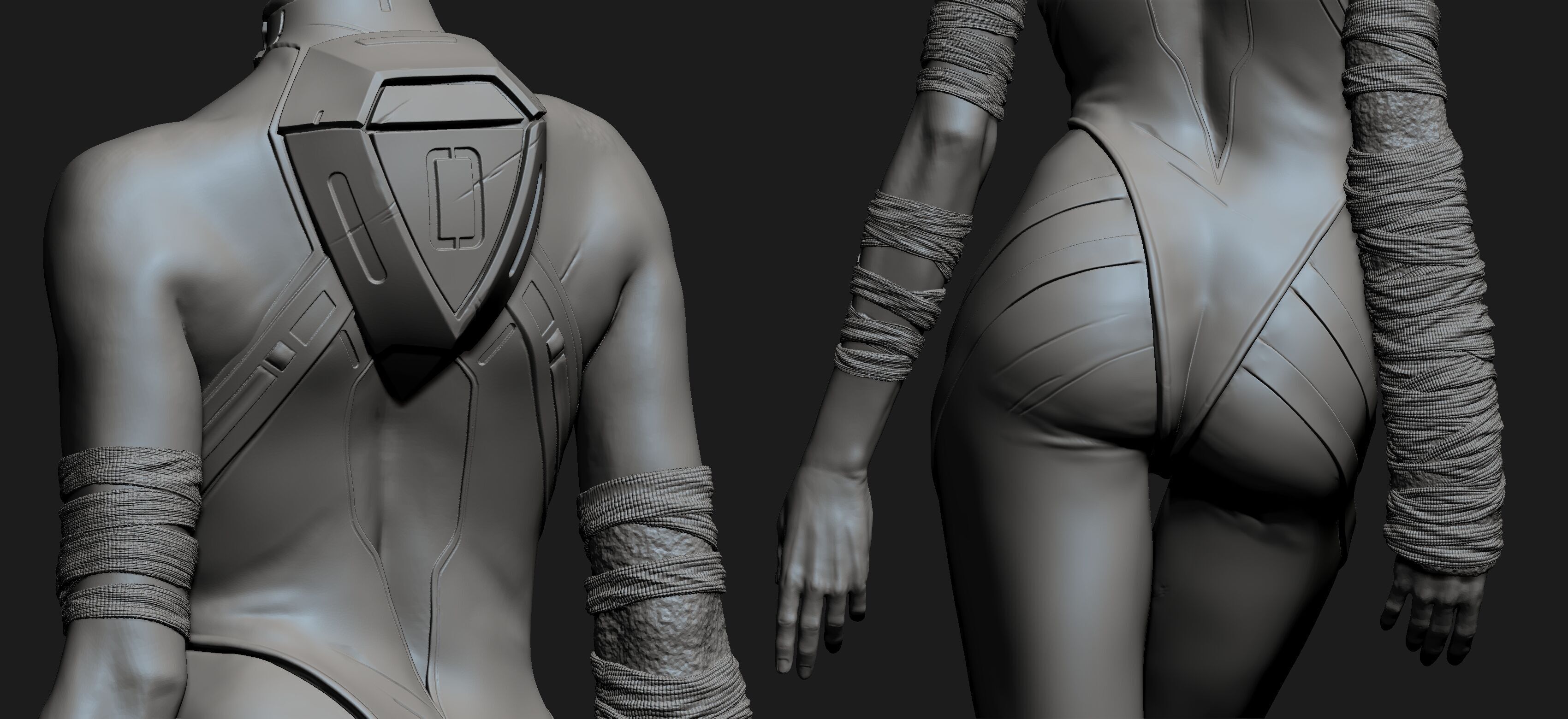 Rei Ayanami - Realistic Anime-Style Statue 3D print model_12