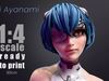 Rei Ayanami -  Realistic Anime-Style Statue 3D print model_1