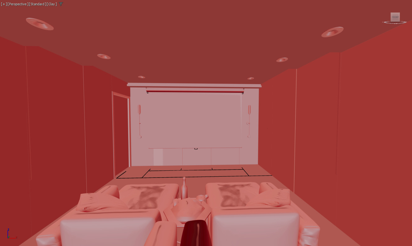 Home Theater Interior Design 3D model_16