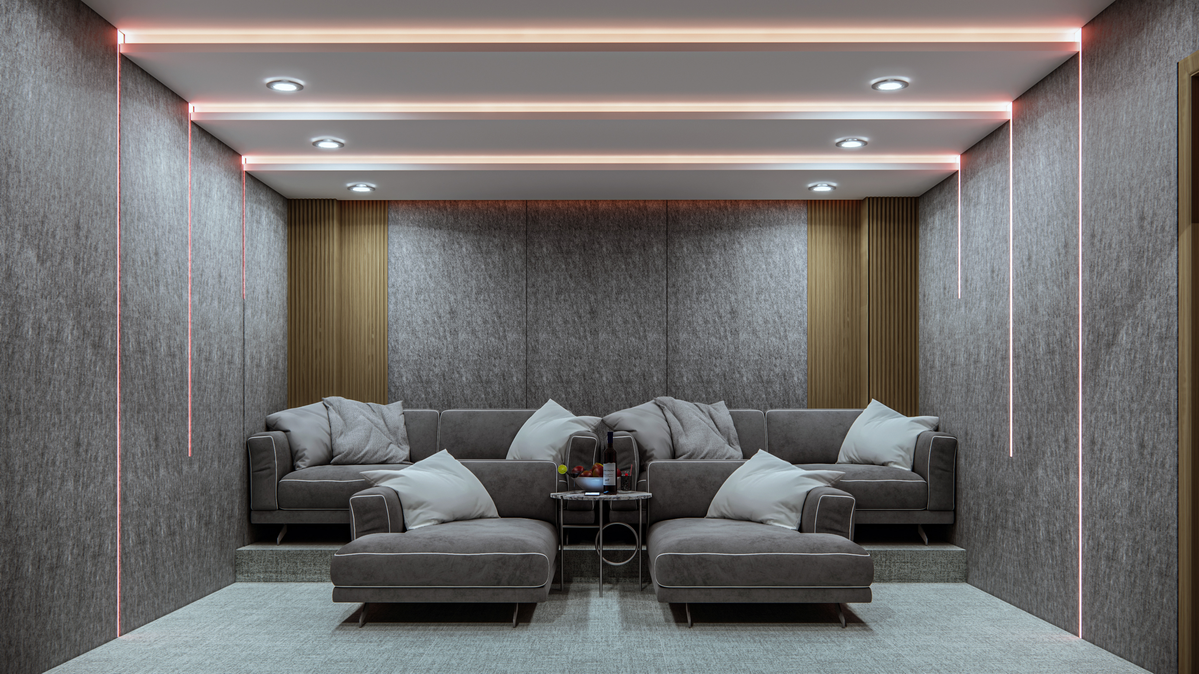 Home Theater Interior Design 3D model_1