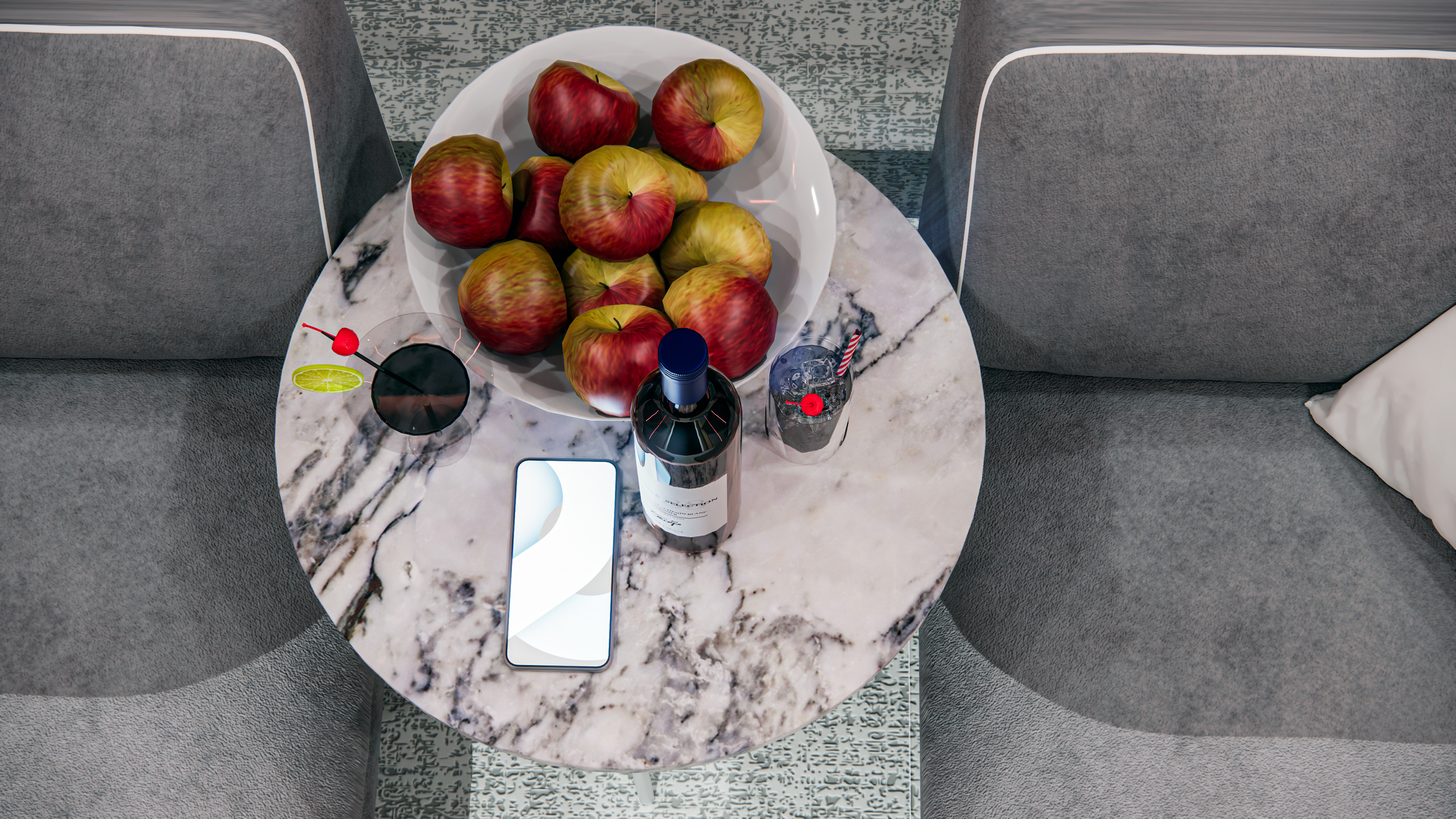 Home Theater Interior Design 3D model_2