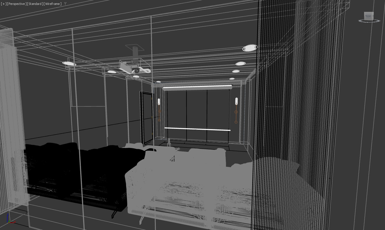 Home Theater Interior Design 3D model_15