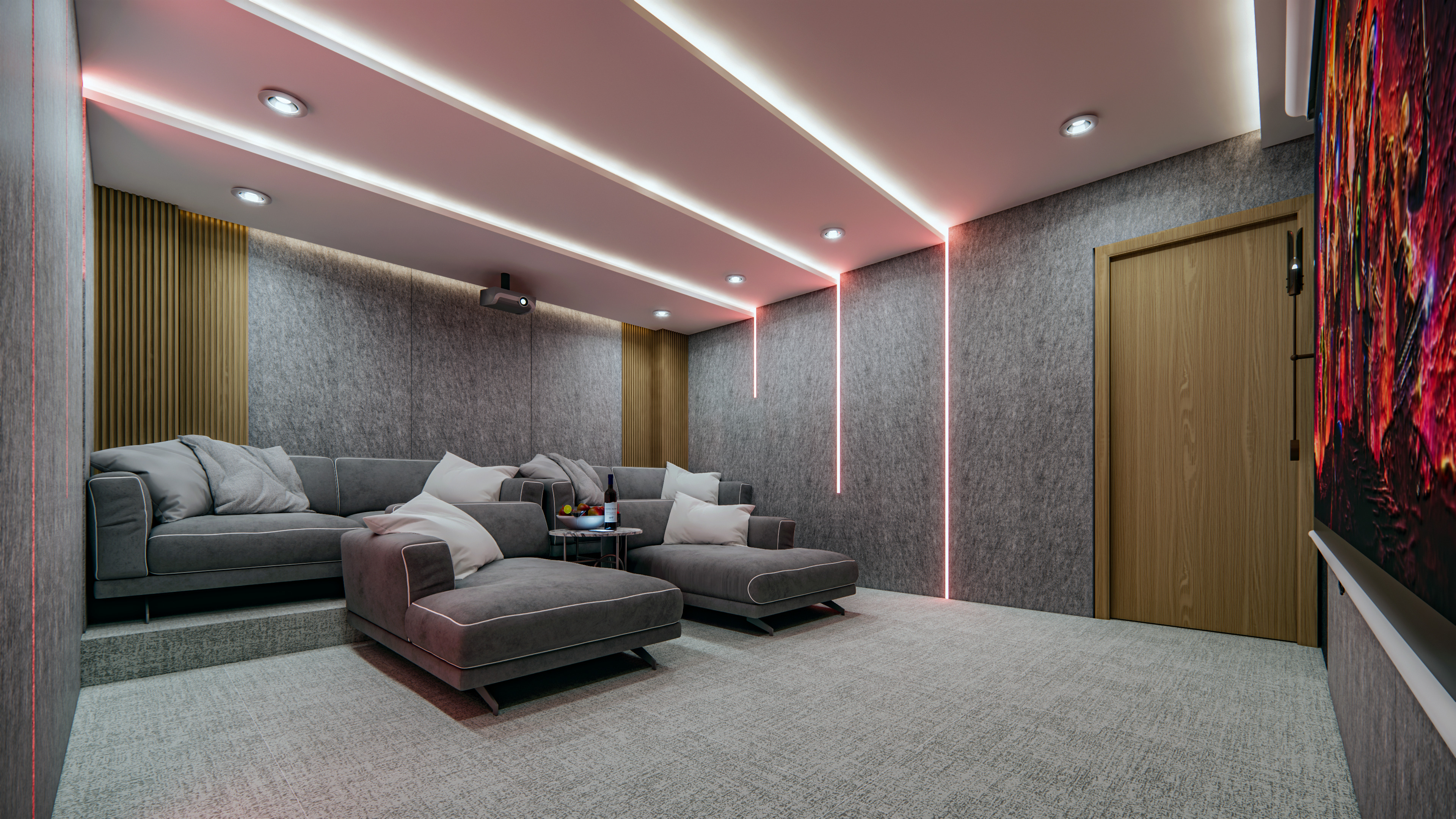 Home Theater Interior Design 3D model_6