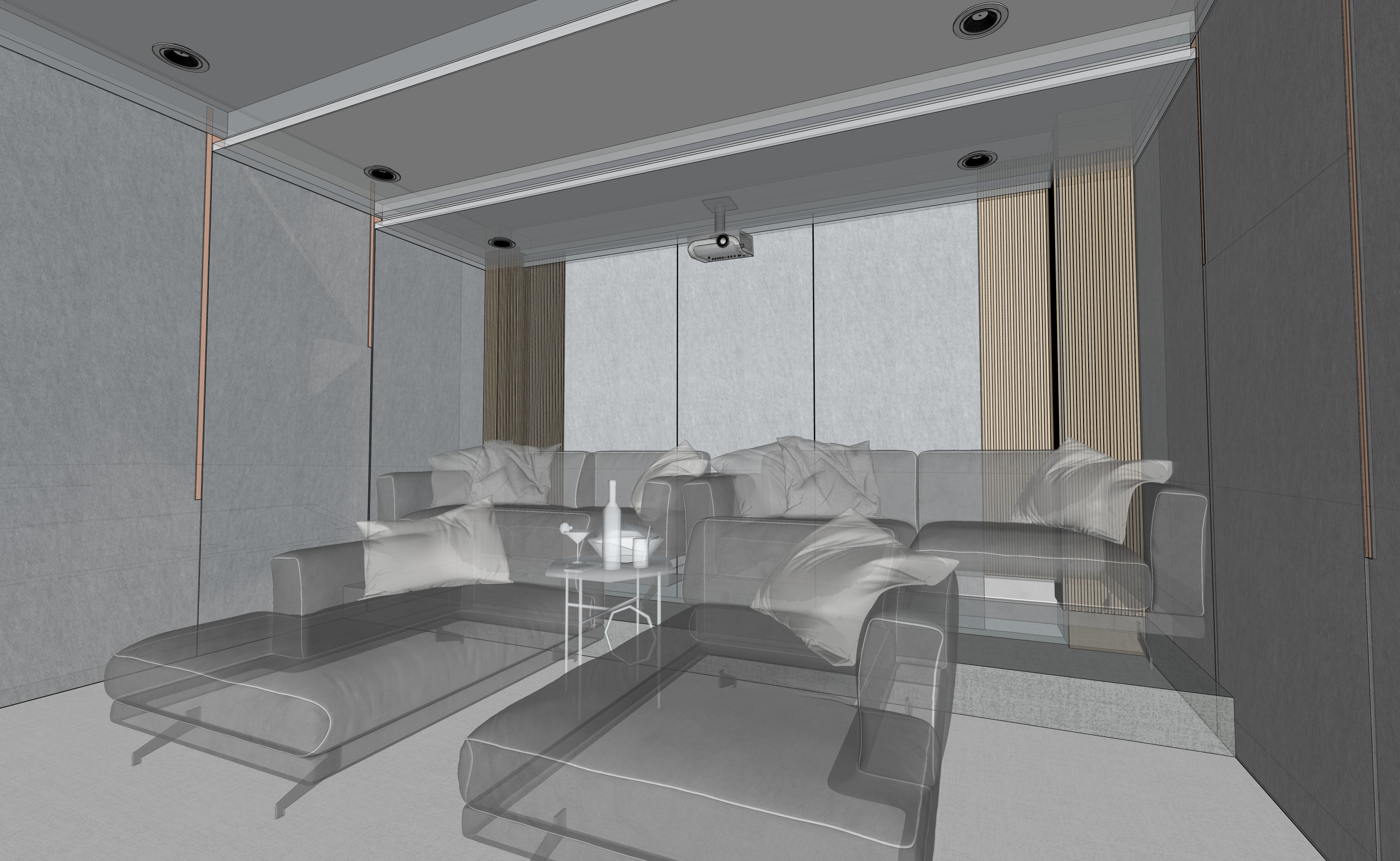 Home Theater Interior Design 3D model_13