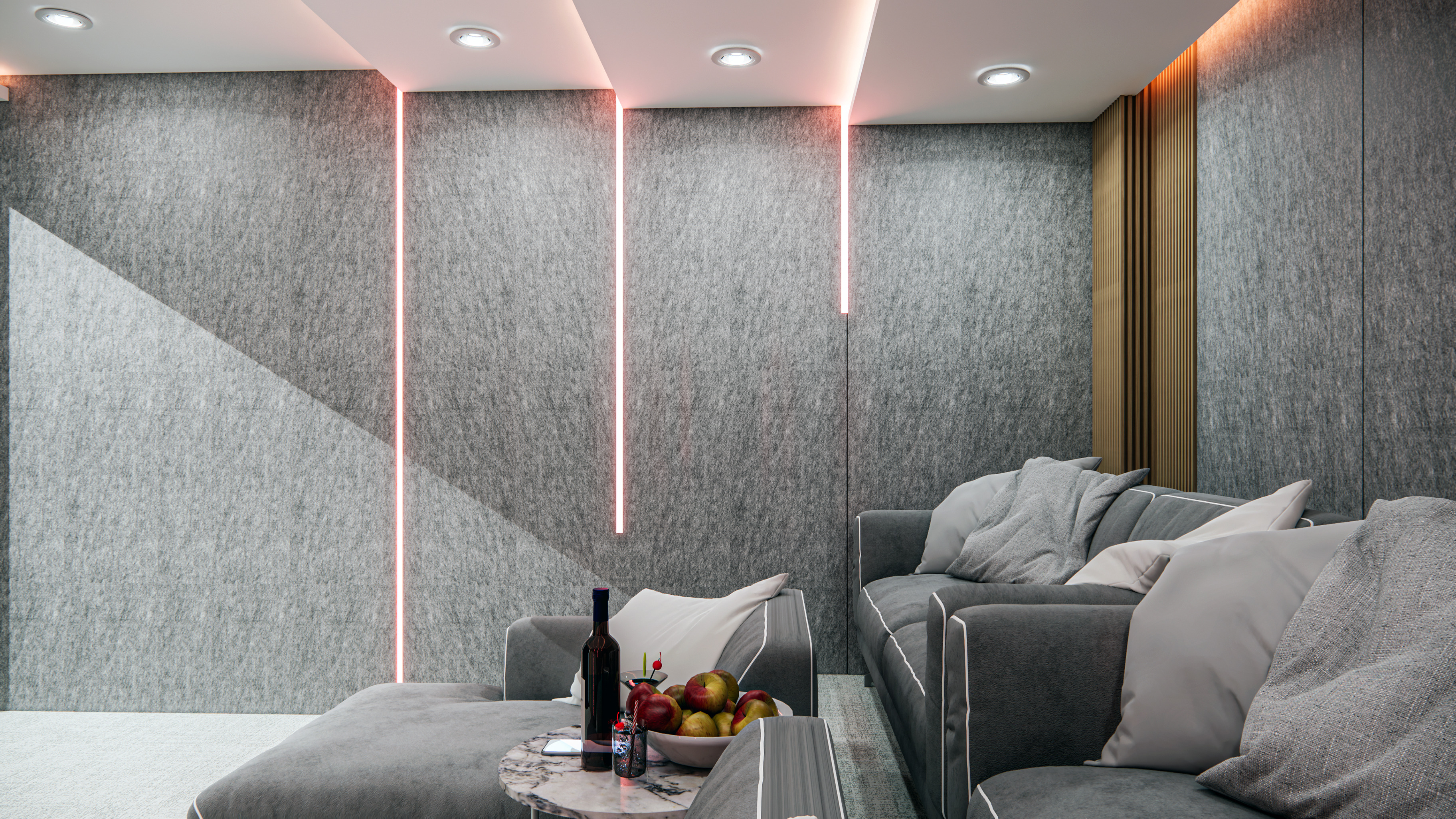 Home Theater Interior Design 3D model_4