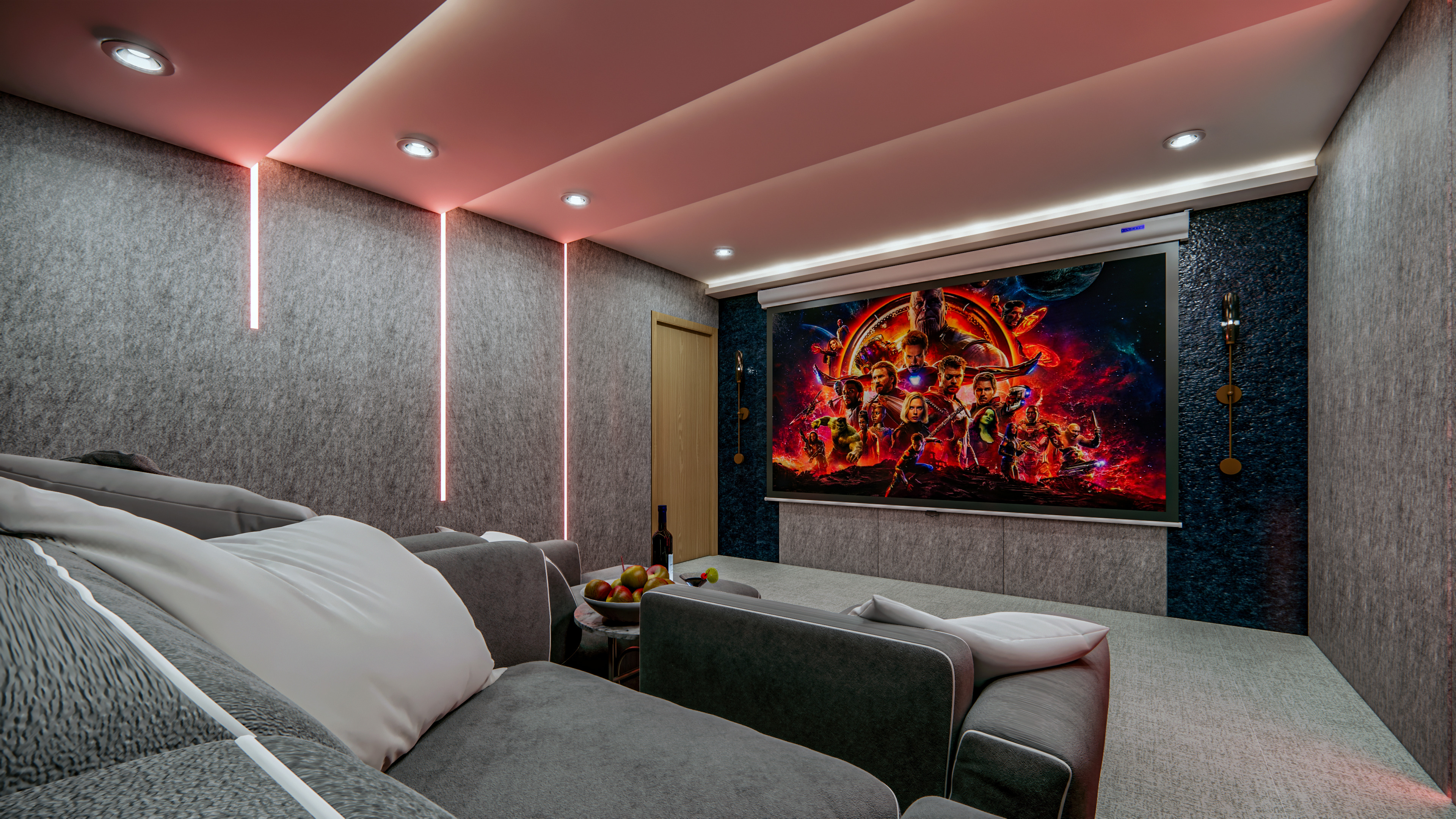 Home Theater Interior Design 3D model_5