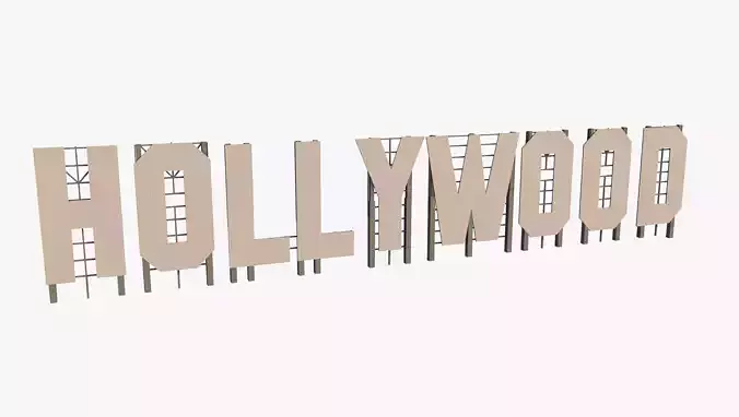Hollywood Sign letters