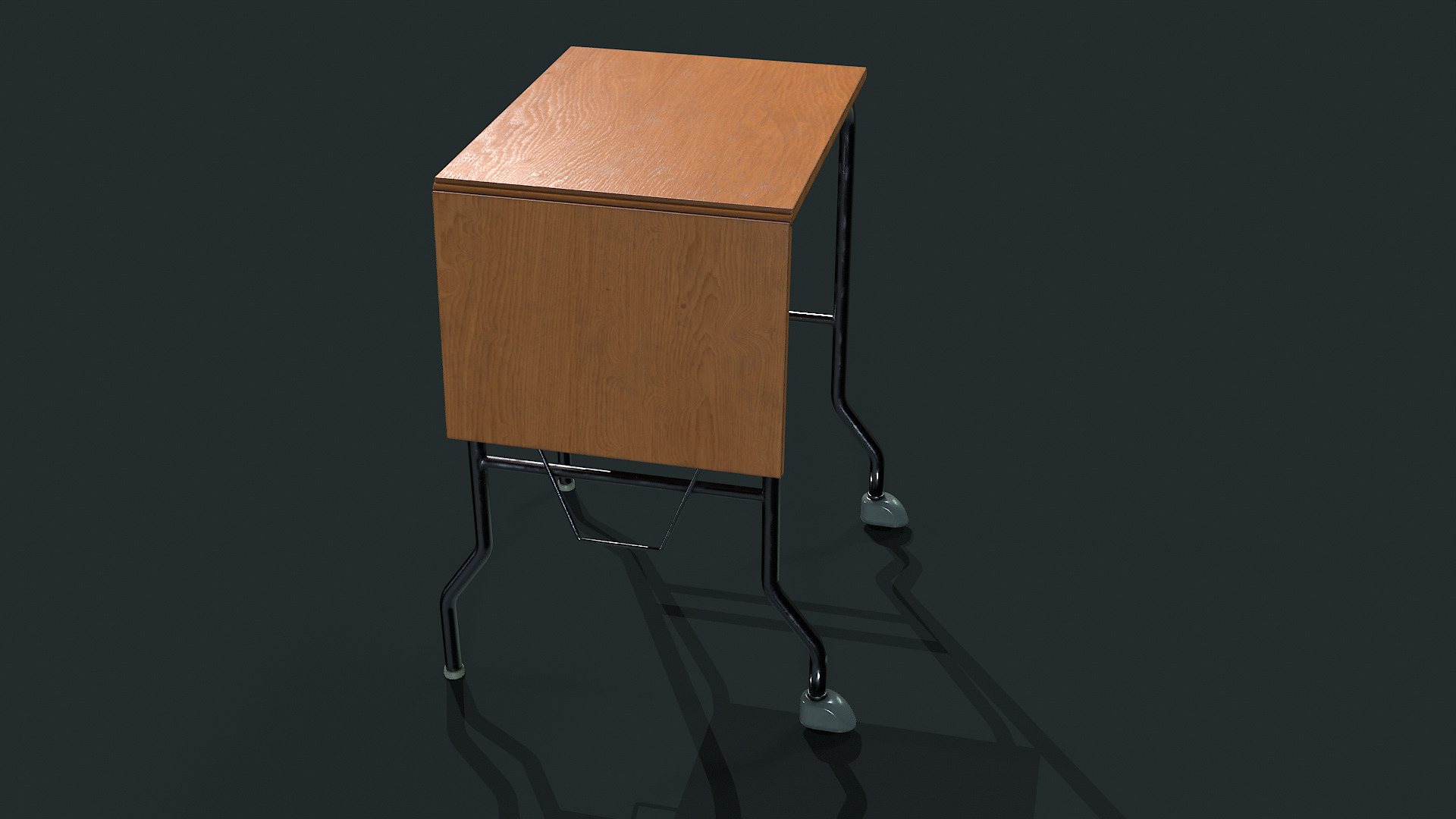Typewriter Table  3D model_2