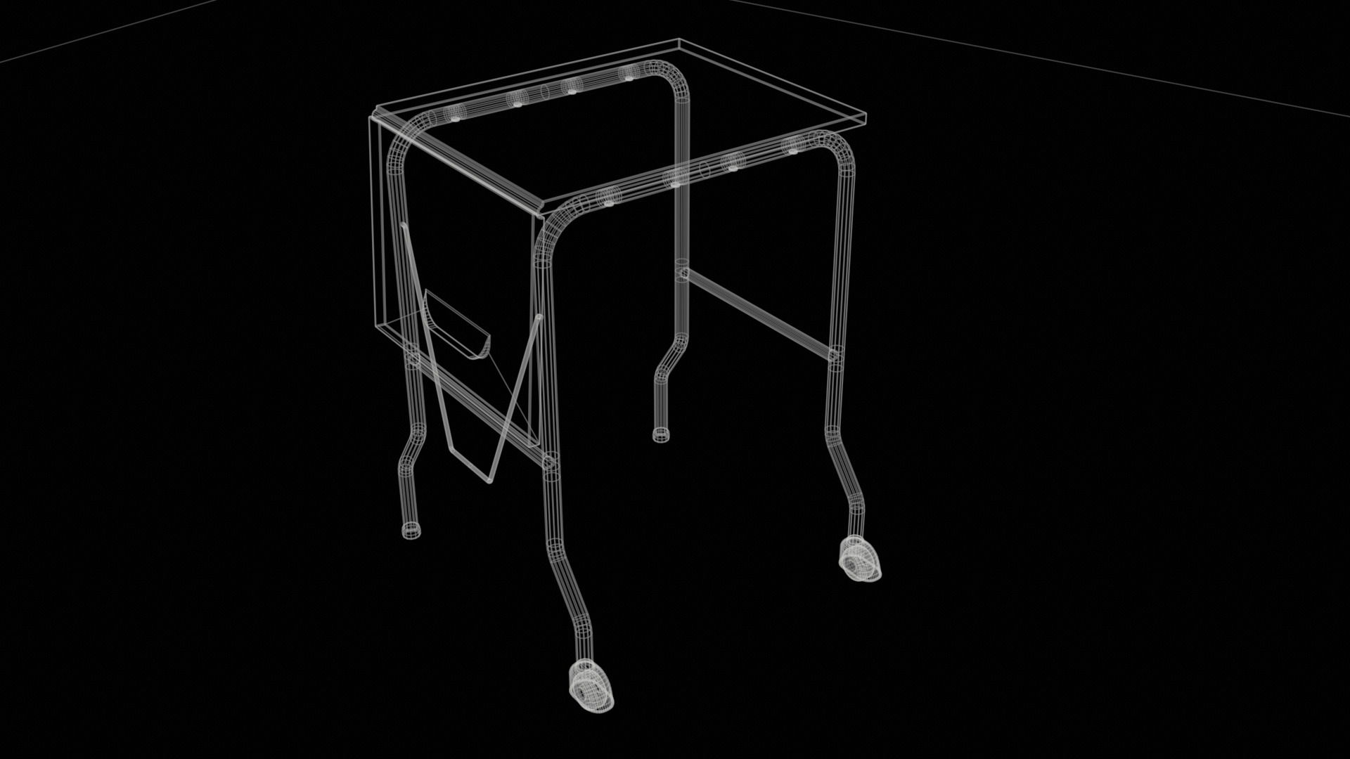 Typewriter Table  3D model_1