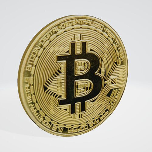 Bitcoin 3D Model Low-poly 3D model