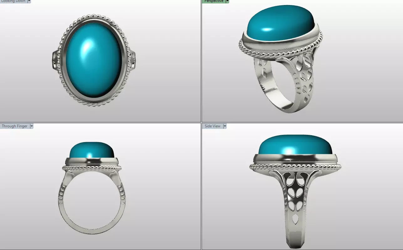 man sport ring 3D print model
