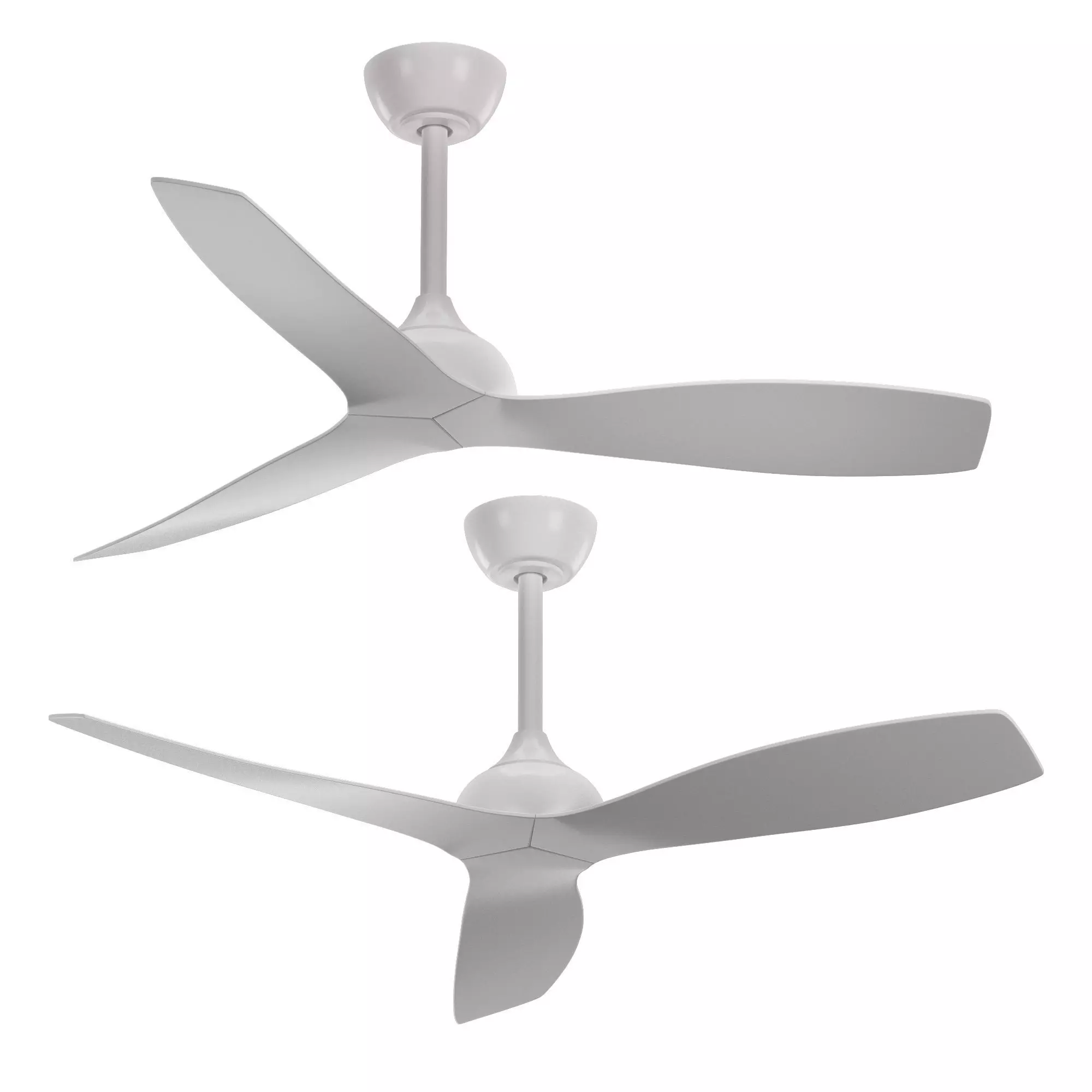 Claro Whisper DC Fun 122cm White 3D model_0