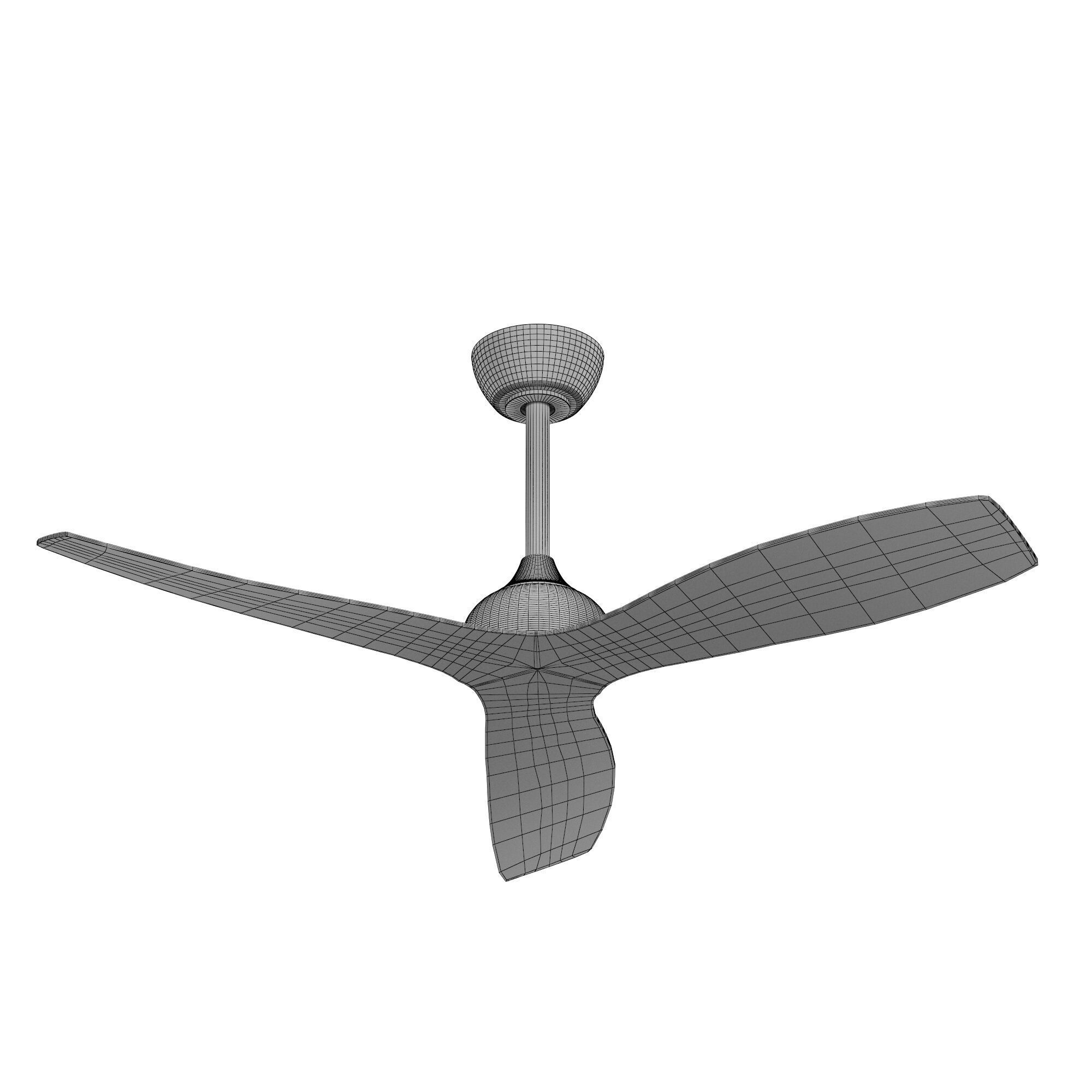 Claro Whisper DC Fun 122cm White 3D model_4