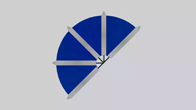 Kitana Fan Blade 3D Model