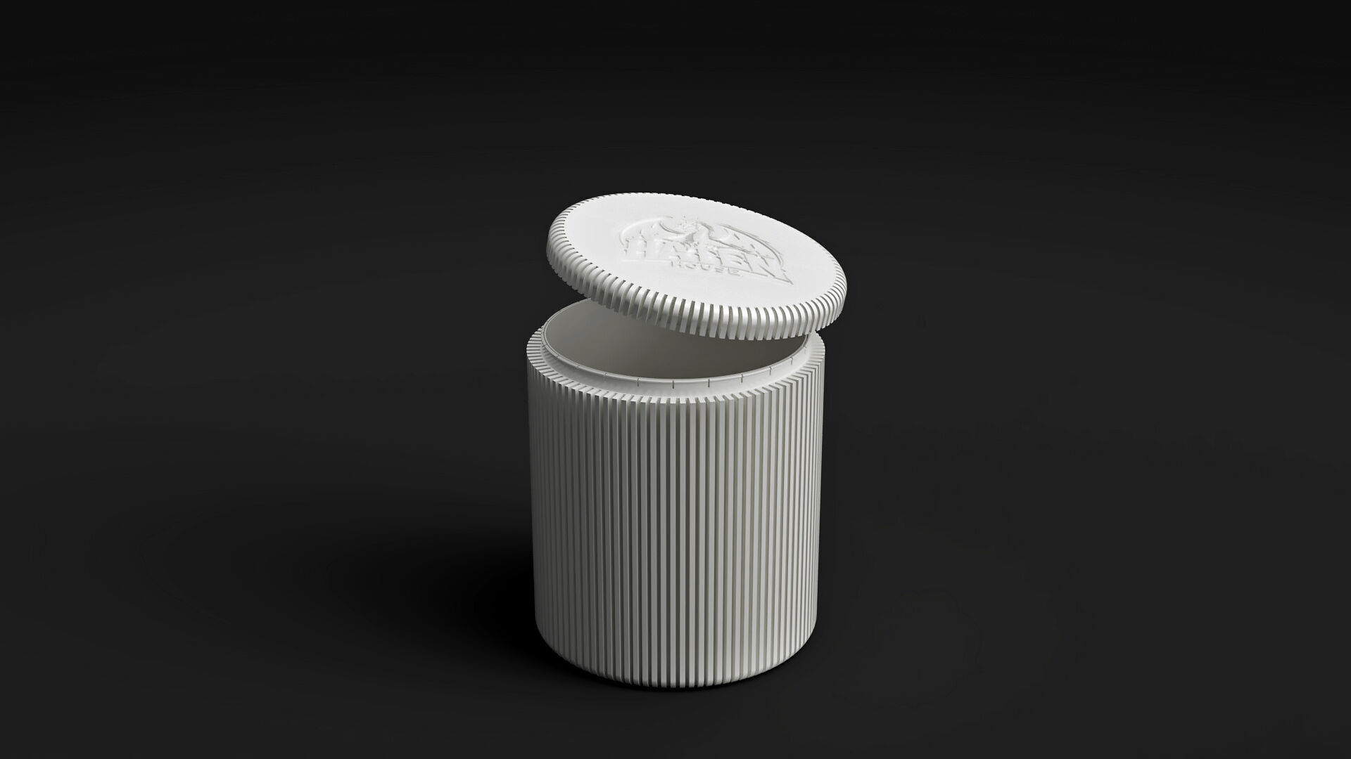 SnapLid Storage Jar 3D Model 200x176mm Container STL File Free 3D print model_6