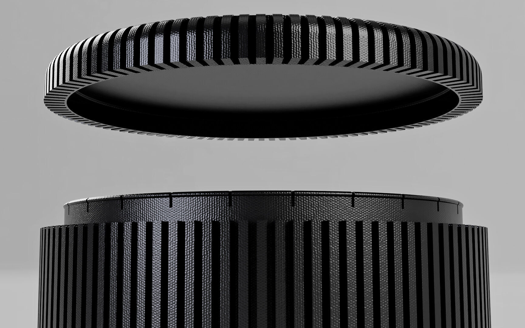 SnapLid Storage Jar 3D Model 200x176mm Container STL File Free 3D print model_15