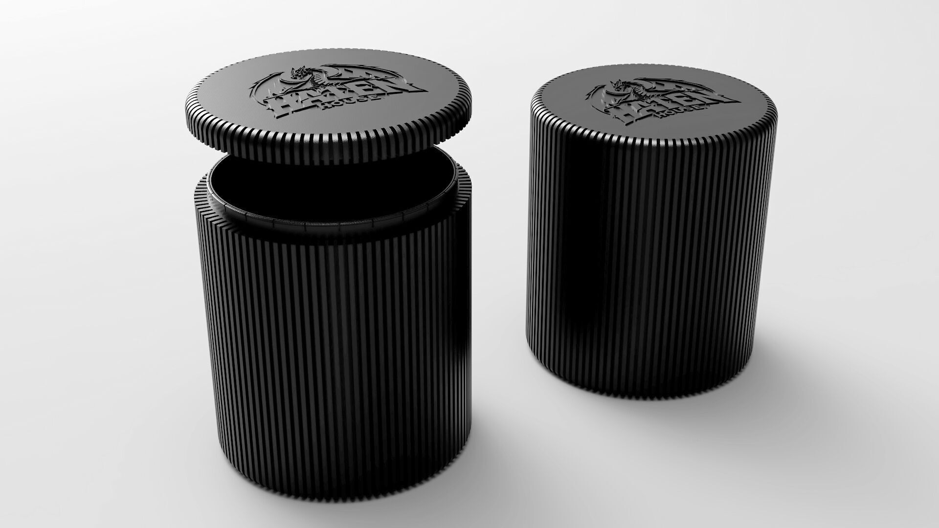 SnapLid Storage Jar 3D Model 200x176mm Container STL File Free 3D print model_9