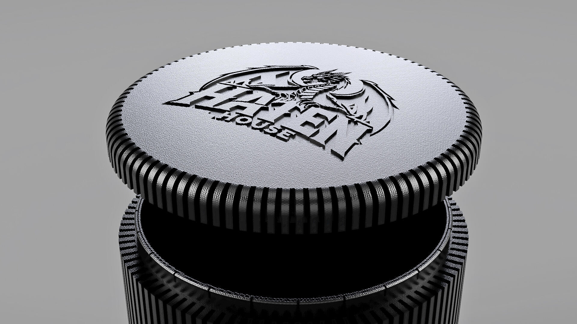 SnapLid Storage Jar 3D Model 200x176mm Container STL File Free 3D print model_3