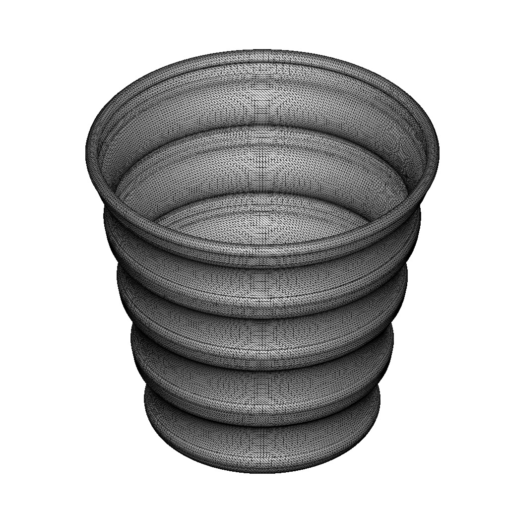 Exquisite Flower Pot 3D print model_3