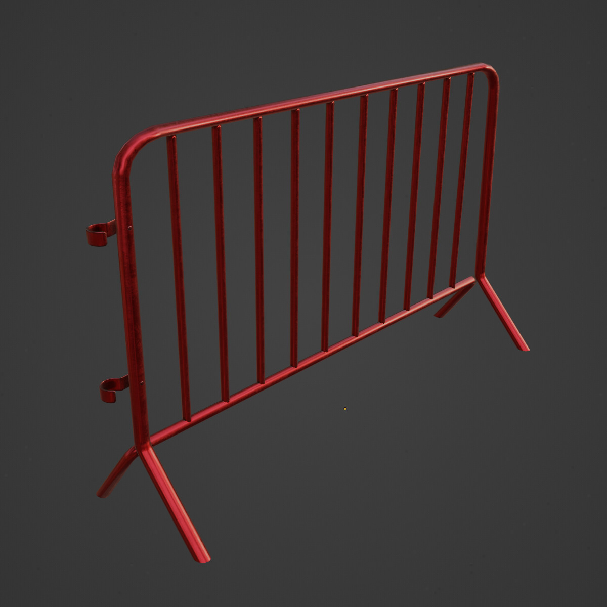 Fence Barrier 03 Low-poly 3D model_6
