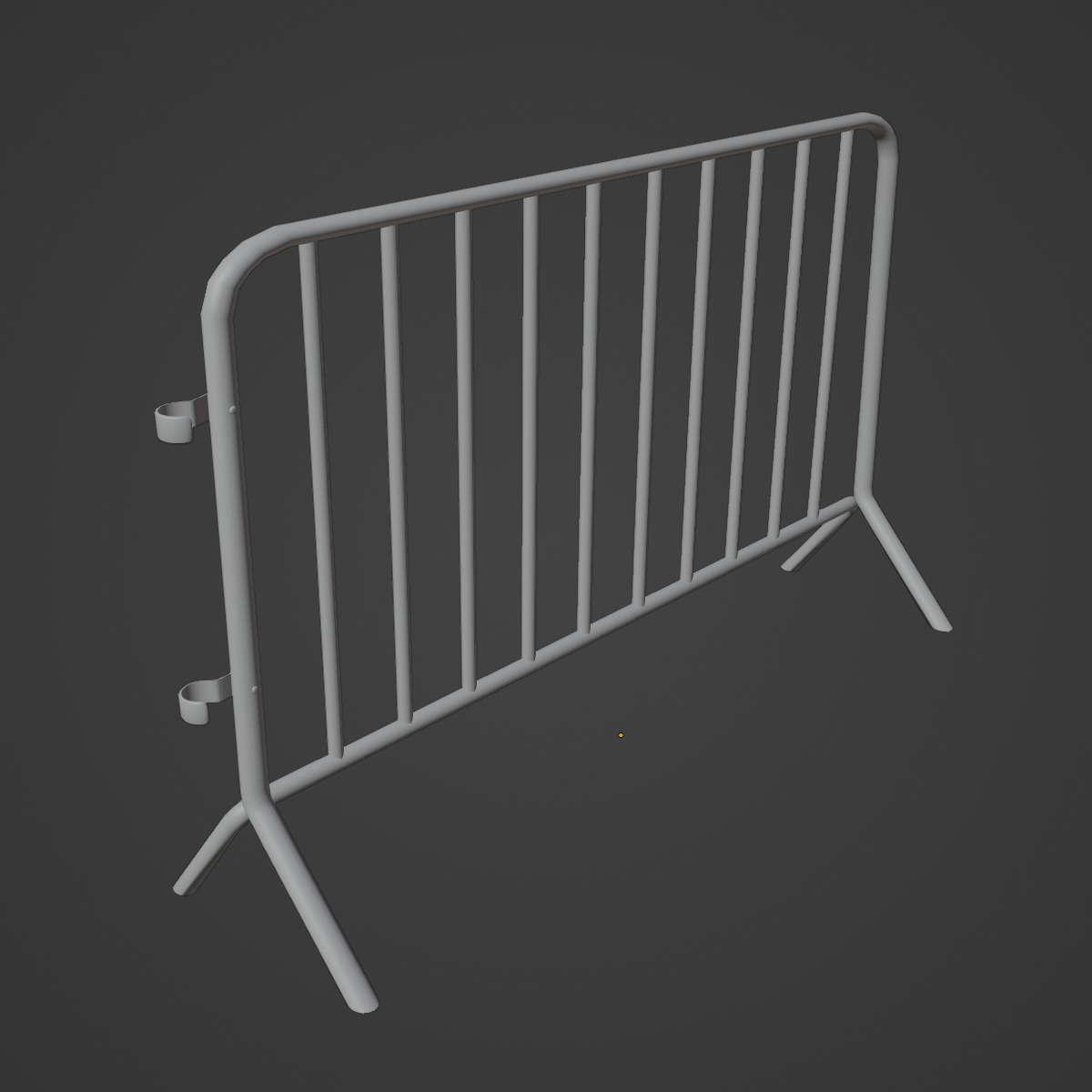 Fence Barrier 03 Low-poly 3D model_9