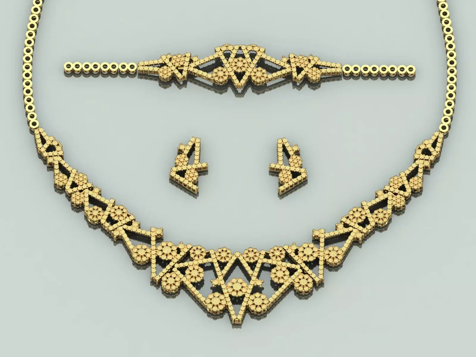 Gold Set  3D print model_0