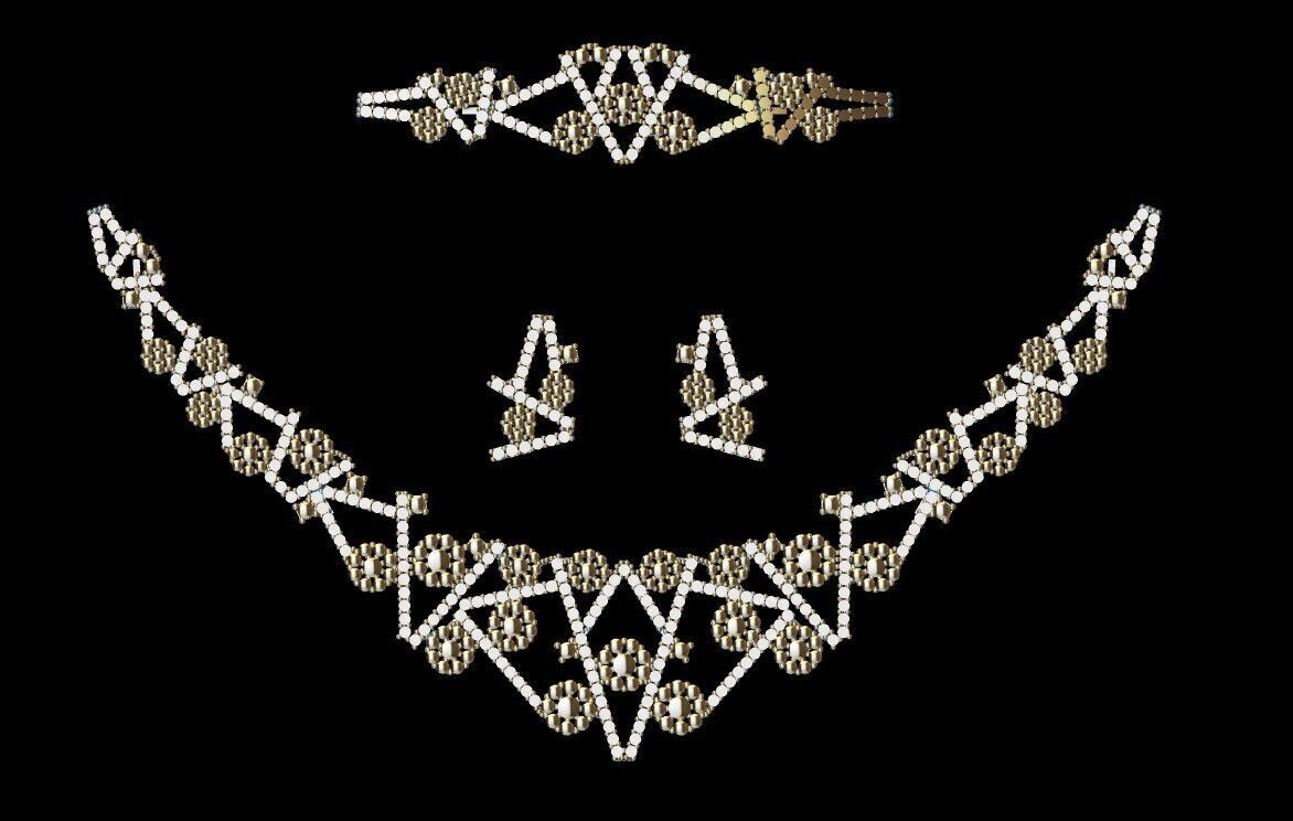 Gold Set  3D print model_1