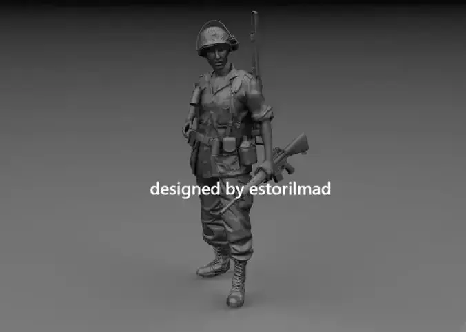 AMERICAN SOLDIER VIETNAM RADIO OPERADOR