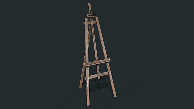 Wooden Easel  3D model