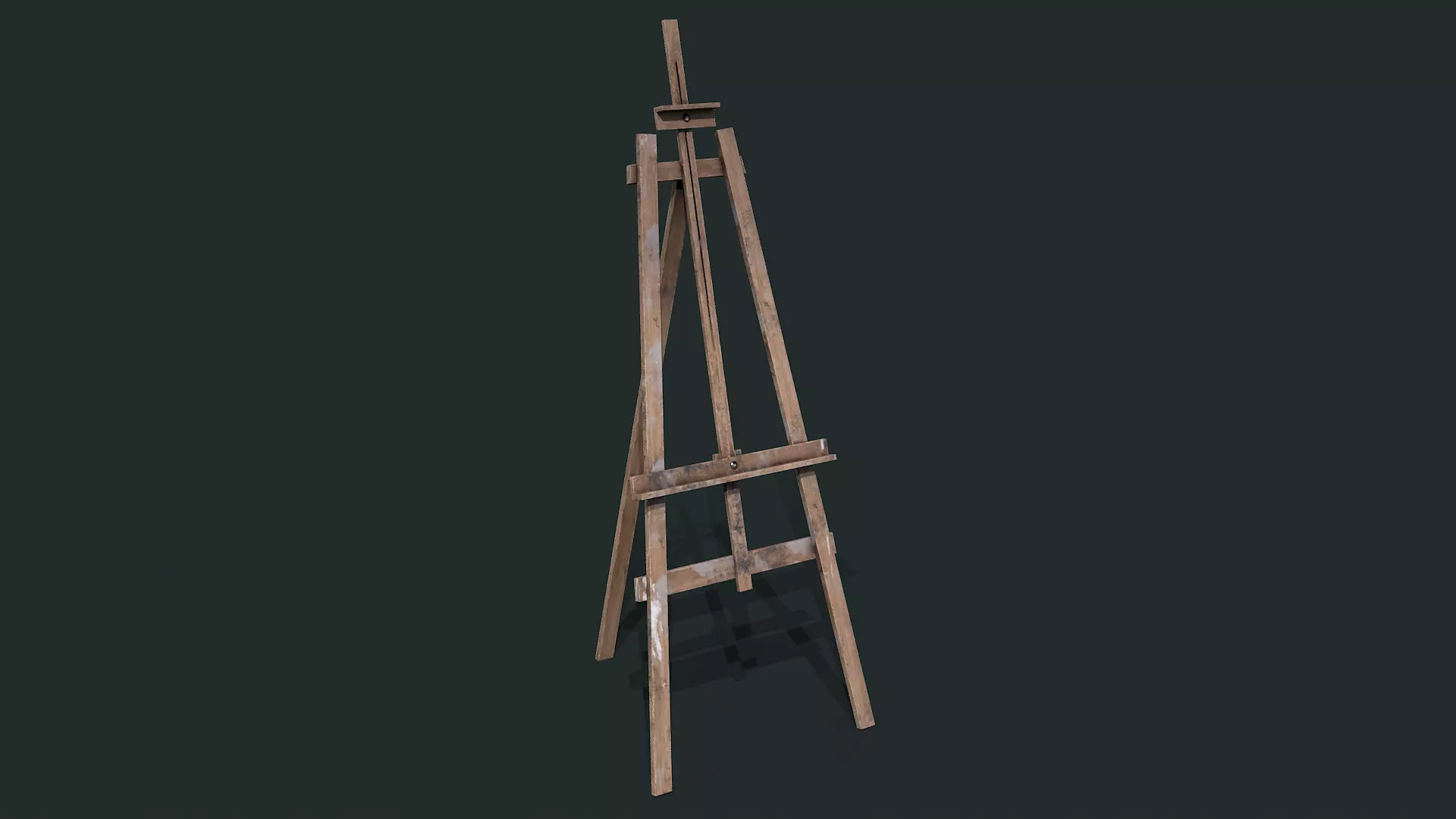 Wooden Easel 3D model