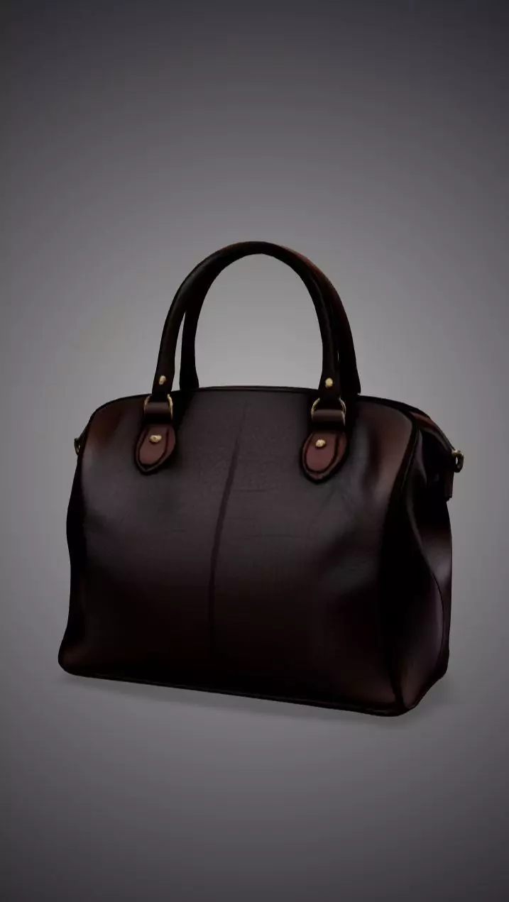 Leather Handbag 3D model