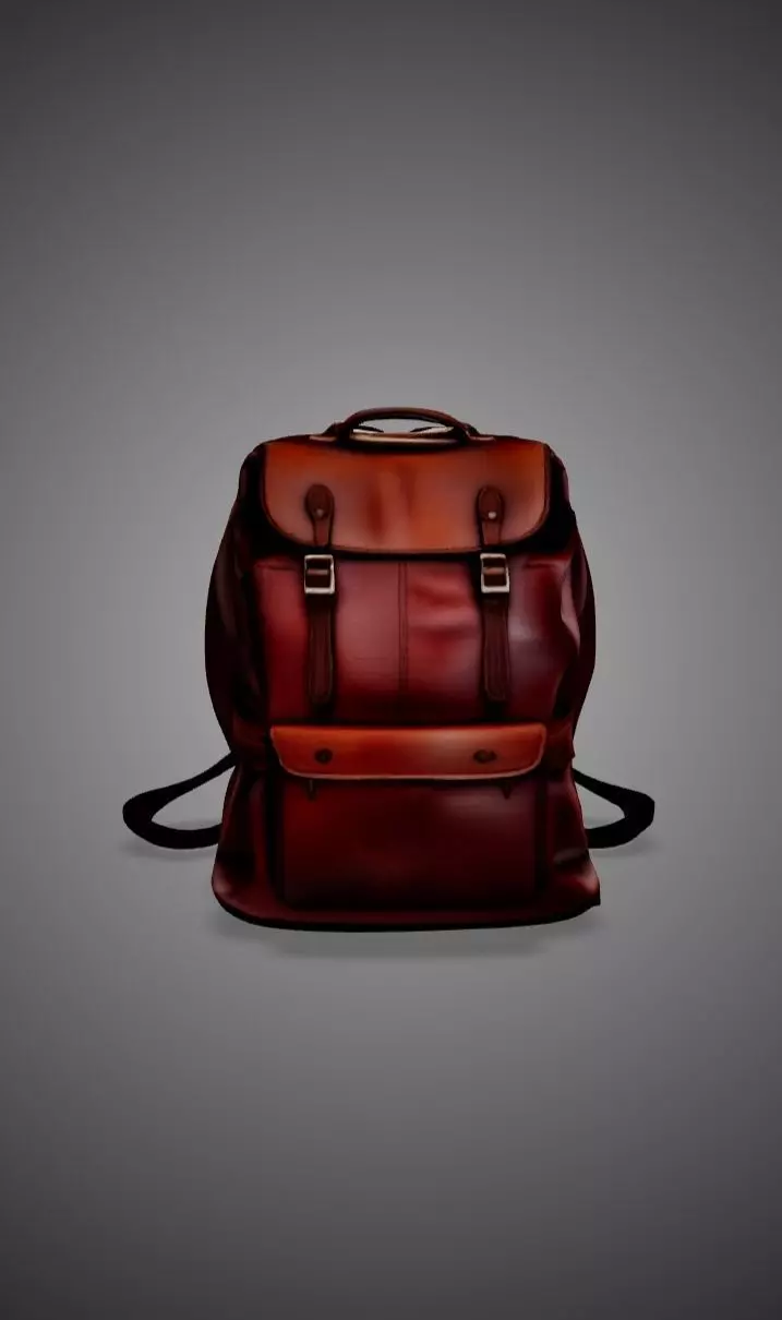 Leather Backpack 3D model