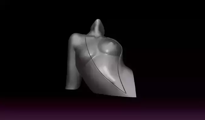 nu bust 3D print model