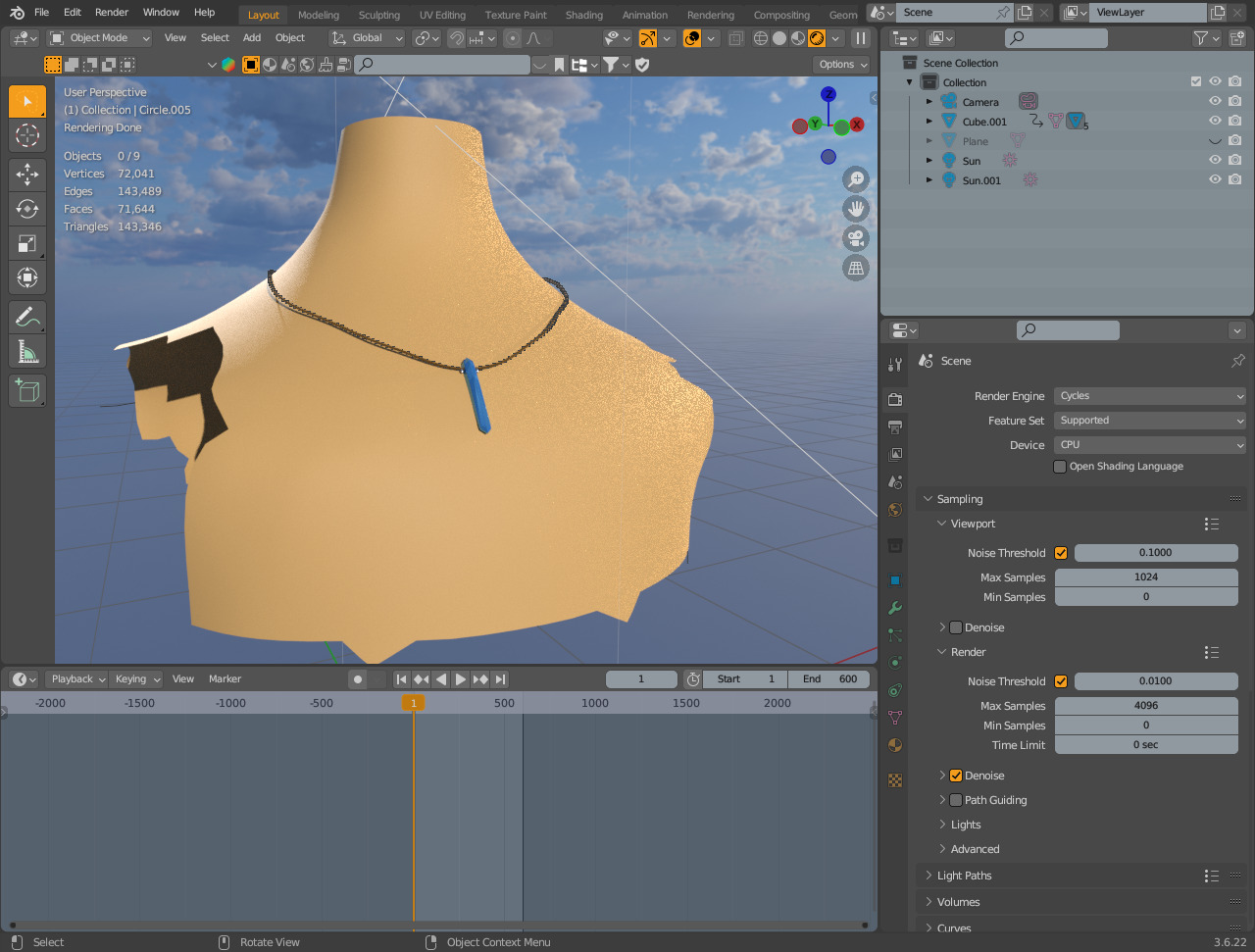 naruto locket Low-poly 3D model_8