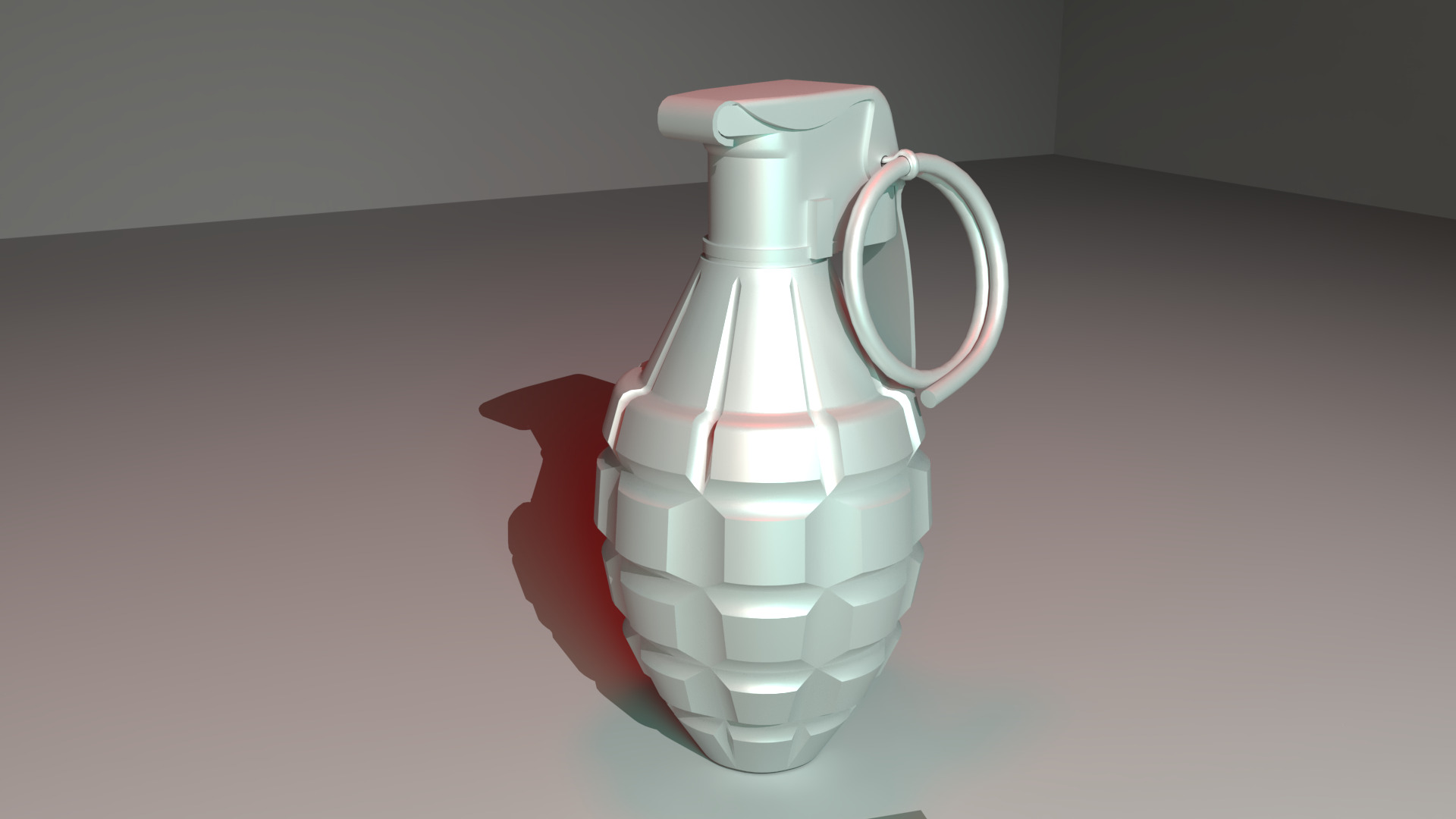 Military Grenade Suitable for Mobile and VR applications Low-poly 3D model_2