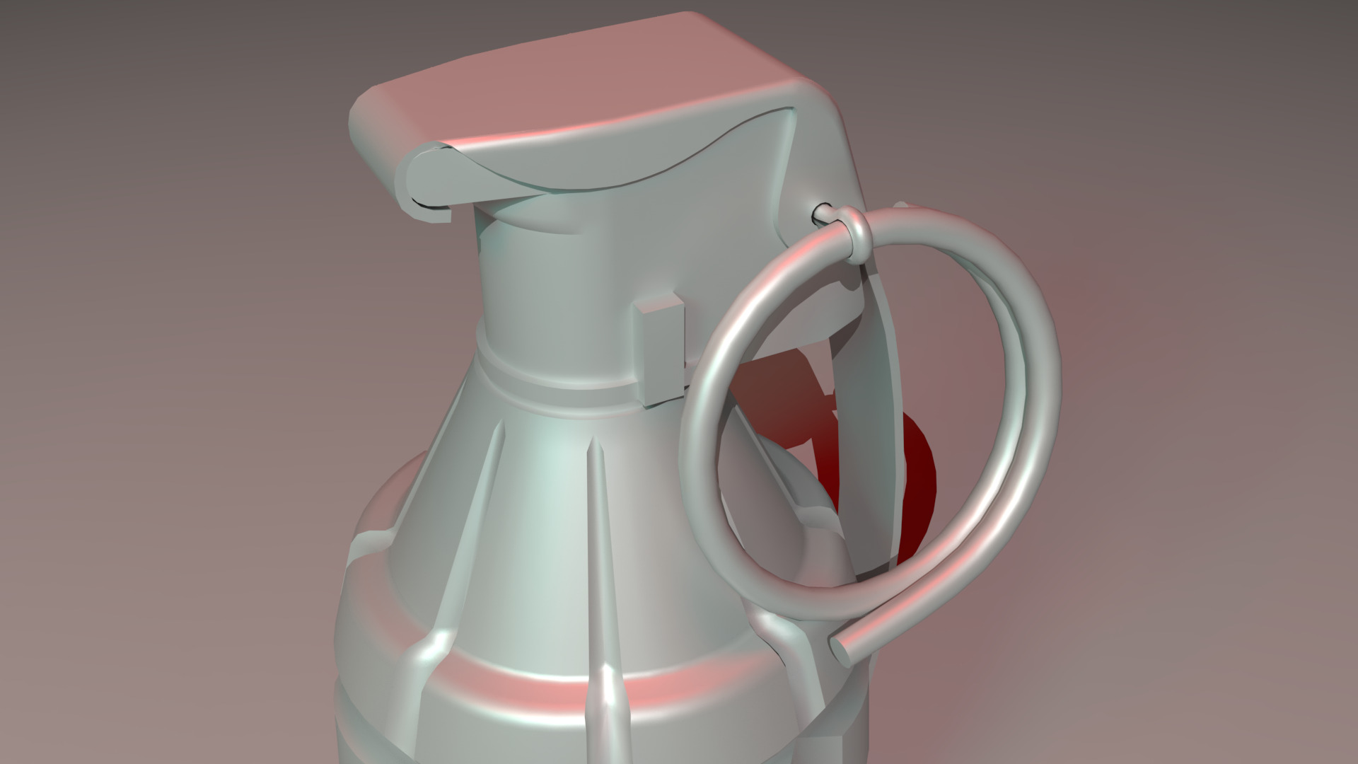 Military Grenade Suitable for Mobile and VR applications Low-poly 3D model_3