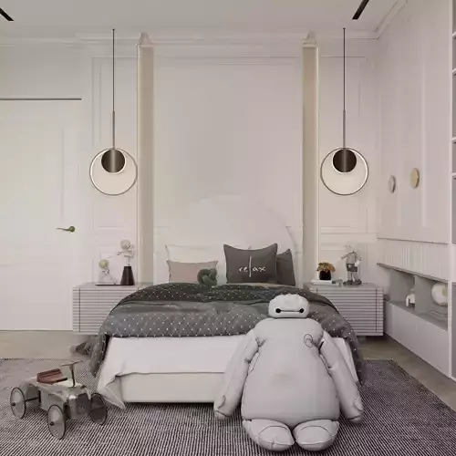 Modern Boy Bedroom 3D model