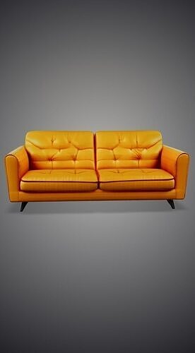 Leather Sofa 3D model